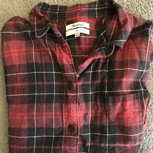 Madewell XS Slim fit Flannel shirt